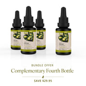 Organic Cold-Pressed Moroccan Argan Oil — Buy 3, Get 4 Bundle (4 × 30ml)