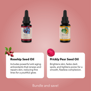 Plump and Glow Duo (Prickly Pear Oil and Rosehip Oil Bundle (2 x 30ml))