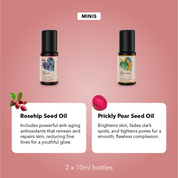 Plump and Glow Mini (Prickly Pear Oil and Rosehip Oil Bundle (2 x 10ml))