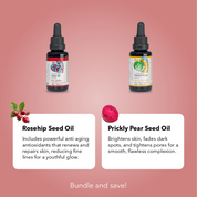 Plump and Glow Duo (Prickly Pear Oil and Rosehip Oil Bundle (2 x 30ml))